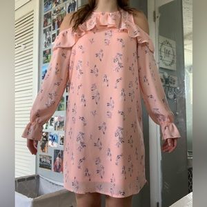 Pink floral dress